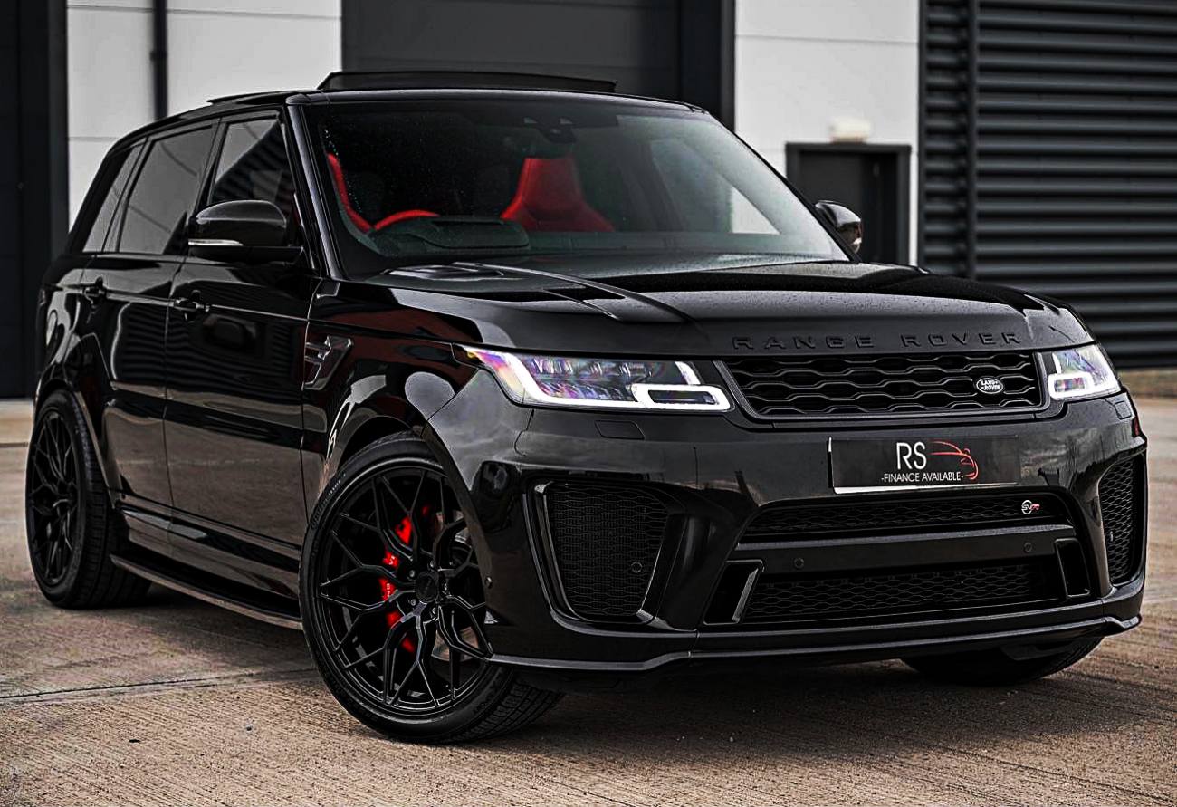 2021 Black Range Rover SVR, Red Interior, on Custom Wheels ! – Auto ...