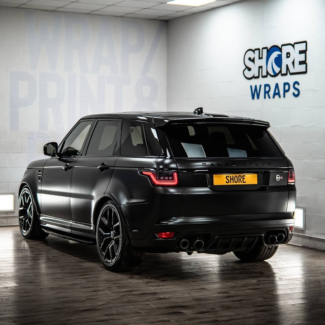 Range Rover Sva Wrapped Full Satin black Wrap Range Rover SVR, BEAST ! - Auto News Magazine