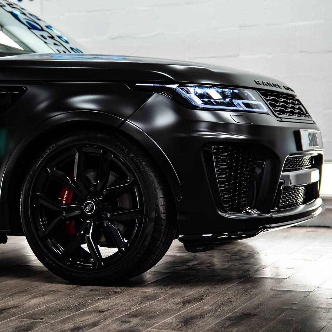 Range Rover Svr Wrapped Full Satin black Wrap Range Rover SVR, BEAST ! - Auto News Magazine